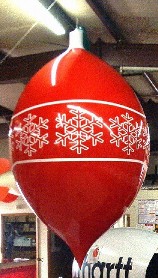 Christmas ornament parade balloons or for events.