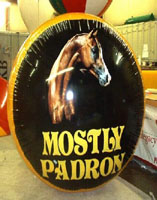 custom balloon - disk shape with custom logo