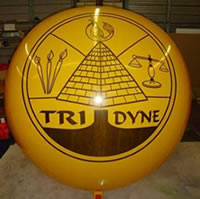 Tri Dyne Balloon - 7ft. balloon with artwork from $533.00.